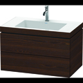 Duravit L-Cube C-Bonded Set Wall-Mounted Lc6927O6969 Brushed Walnut LC6927O6969
